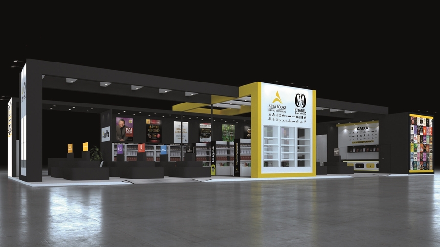 Estande dos grupos Alta Books e Citadel na Bienal do Livro Rio 2025 | © Divulgação